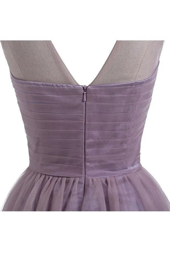 2018 Dusty Purple Cheap Short Homecoming Dresses Online, CM634