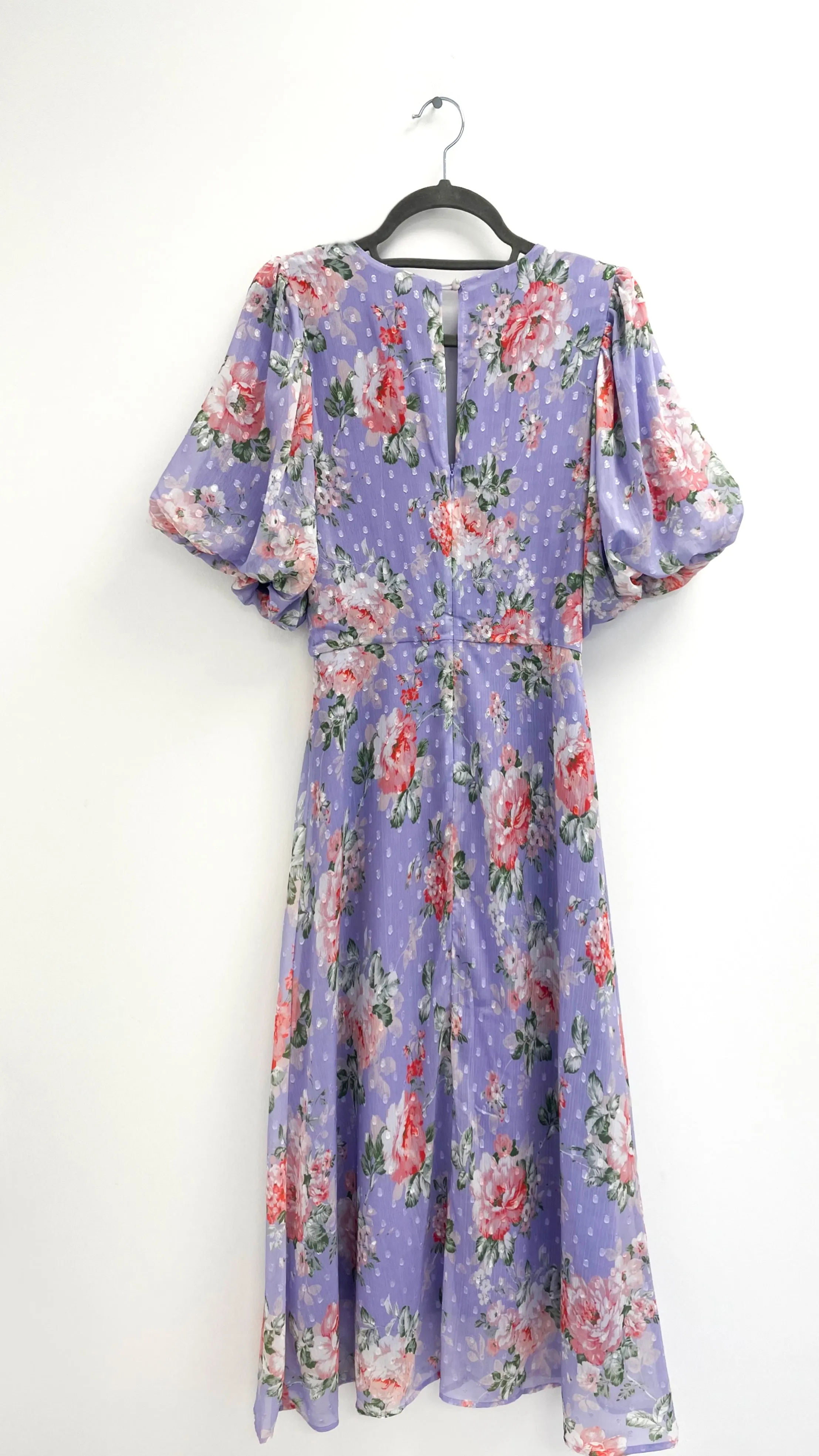 A1686 Alice Lilac Puff Sleeve Dress