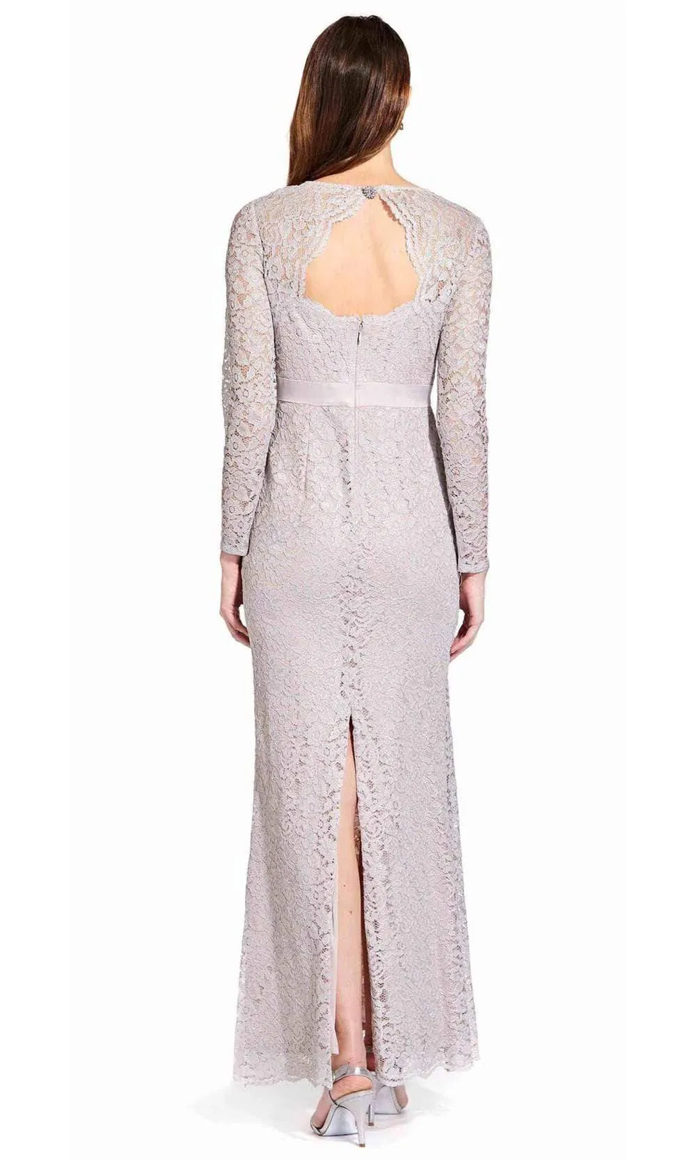 Adrianna Papell - AP1E205128 Lace Long Sleeve Fitted Dress