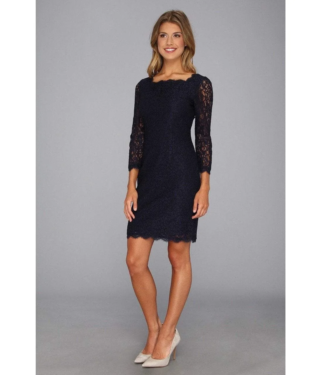 Adrianna Papell - Short Evening Lace Dress 61864780