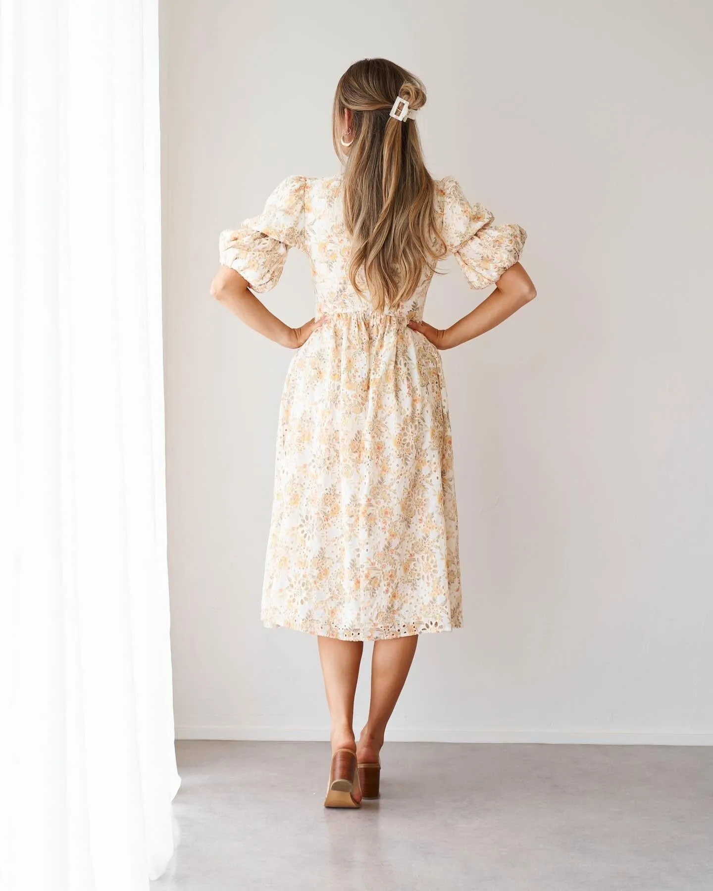 Arwen Dress-Yellow Floral