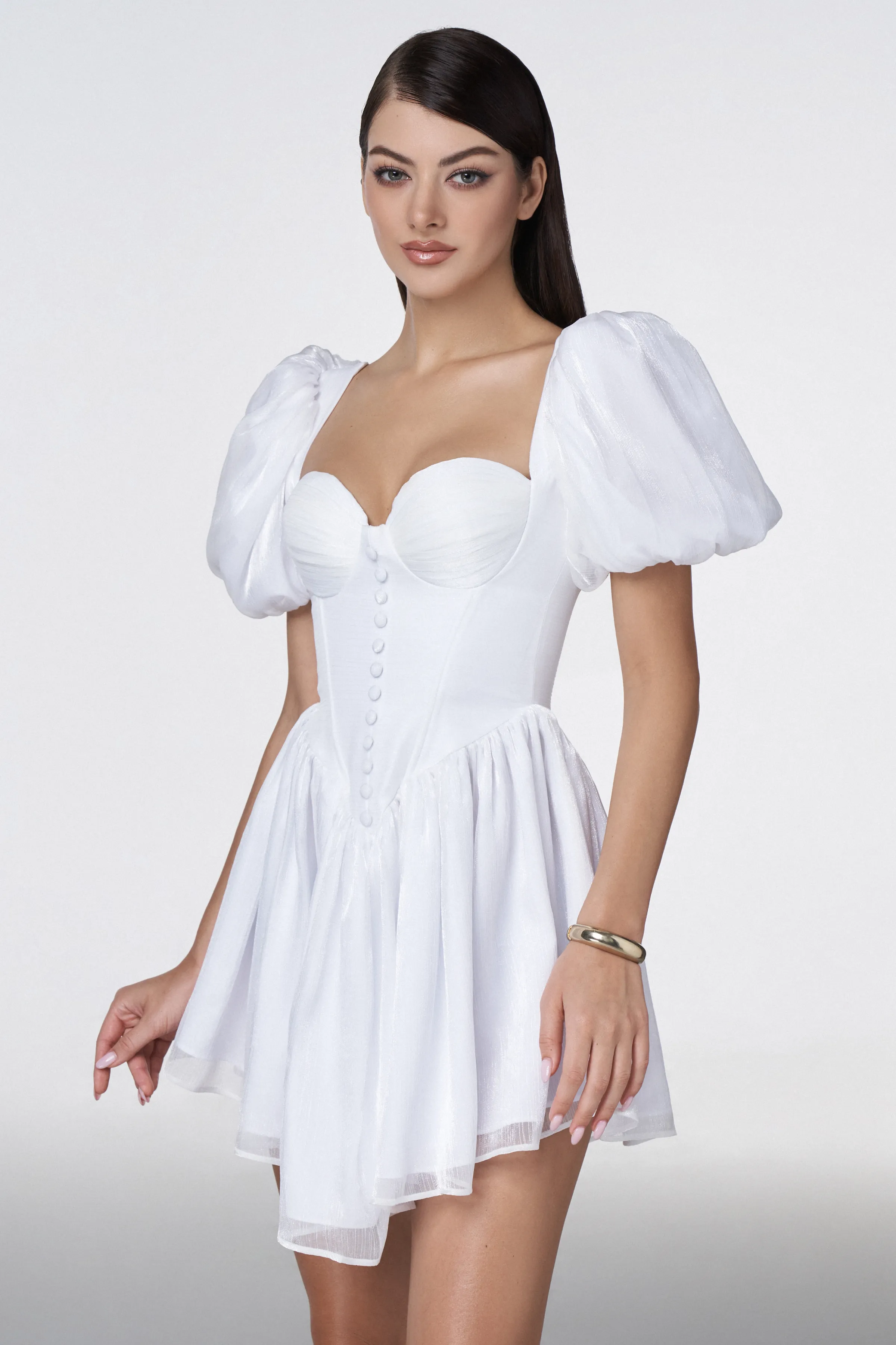 Bridal White Mini Dress