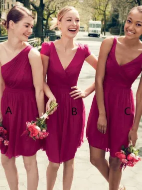 Cheap Bridesmaid Dresses Short, Bridesmaid Dress, Wedding Party Dress, Dresses For Wedding, NB0017