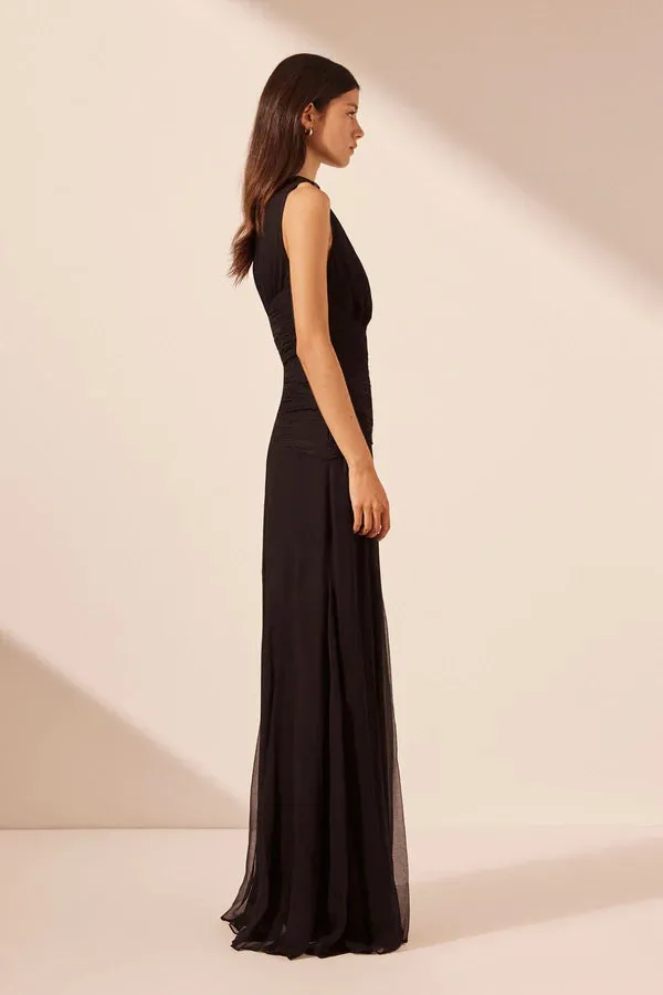 Claude Cut Out Side Split Maxi Dress