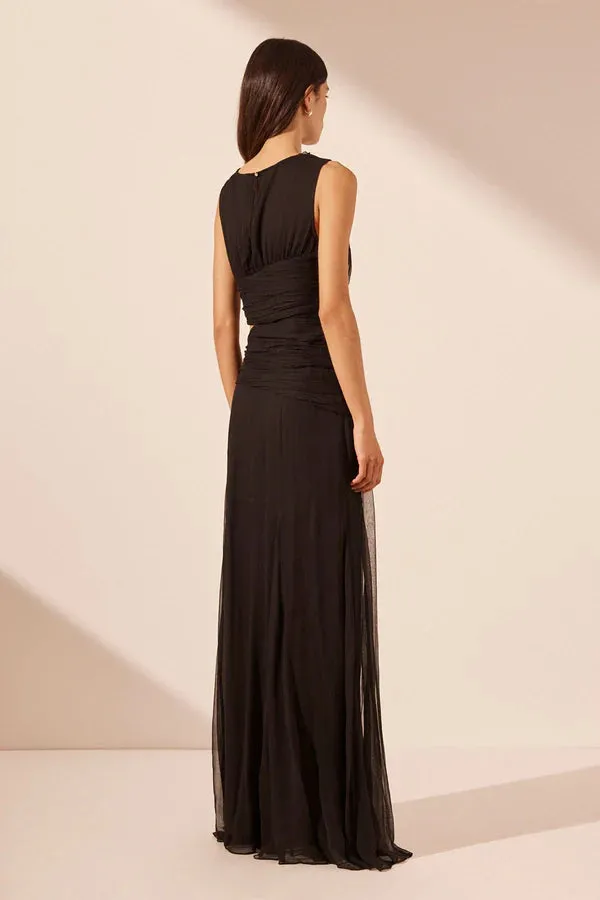 Claude Cut Out Side Split Maxi Dress