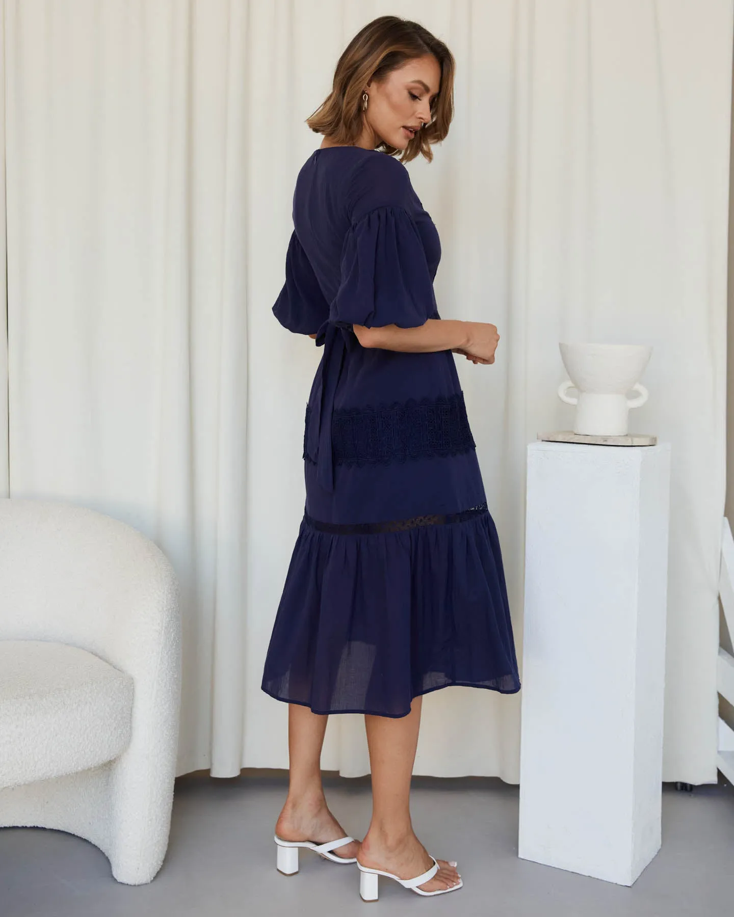 Emmalee Dress - Navy