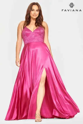 Faviana Plus Size Gown style 9524