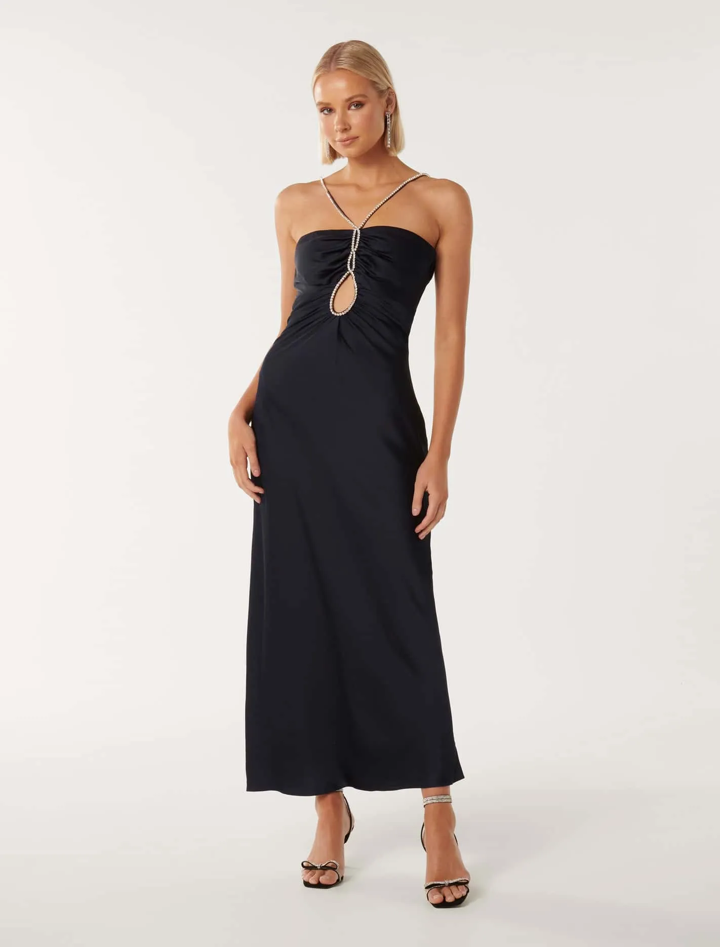 Fletcher Tear Drop Satin Dress