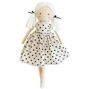 Frankie Doll Black Linen Spot