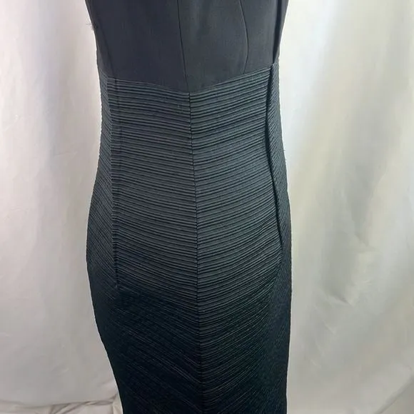 GianfrancoFerreBlack With Pleated Pencil Skirt Dress