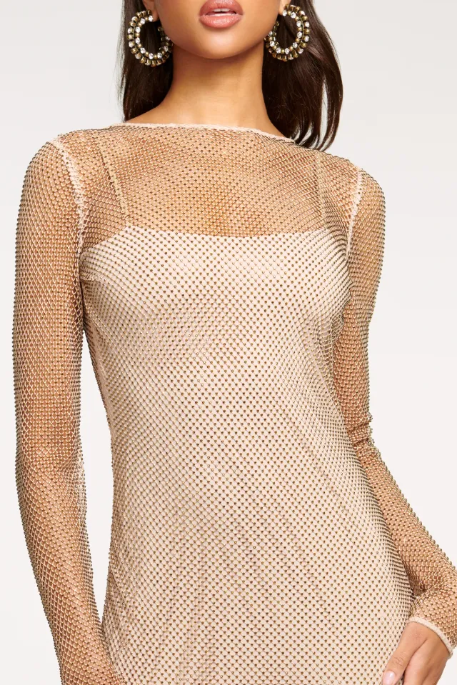 Gold Studded Lulu Dress