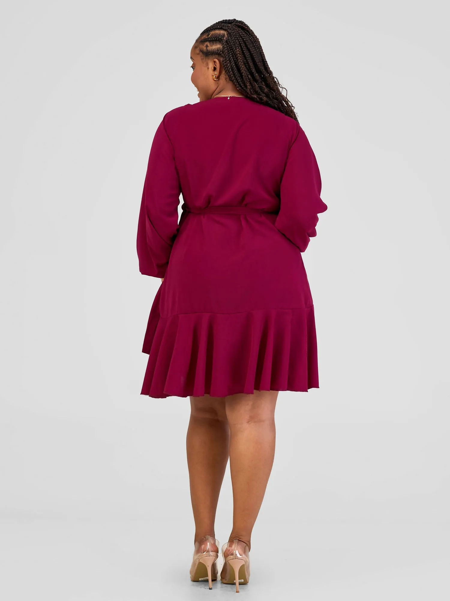 Kakiba Collections Emily Wrap Dress - Purple