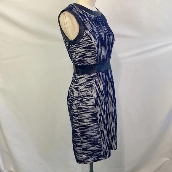 MillyBluePrint Sheath with Lamb Leather Trim Dress