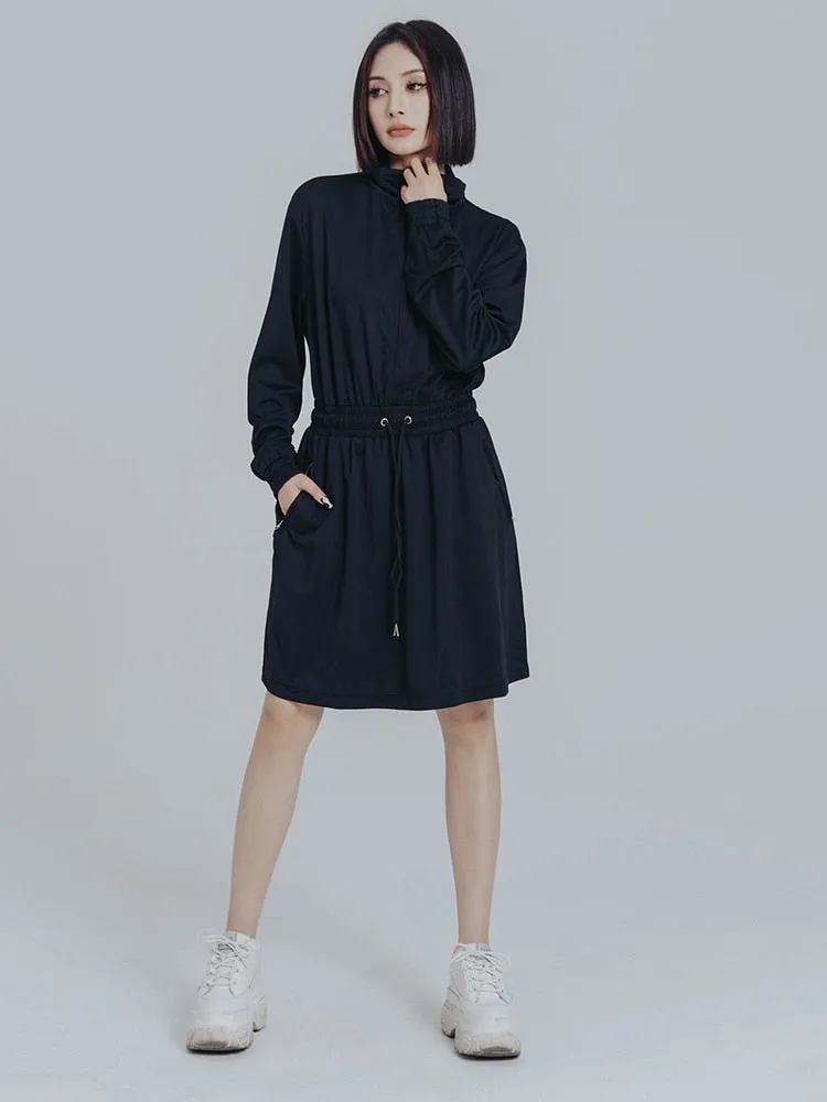 Mooni Drawstring Sweatshirt Dress