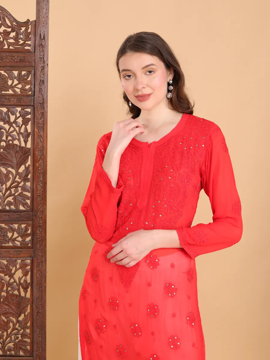 Mrunal Viscose Chikankari Kurti