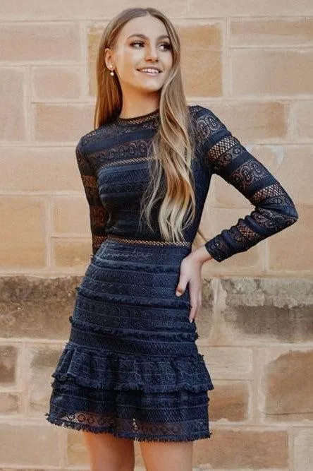 Phoebe Dress - Navy