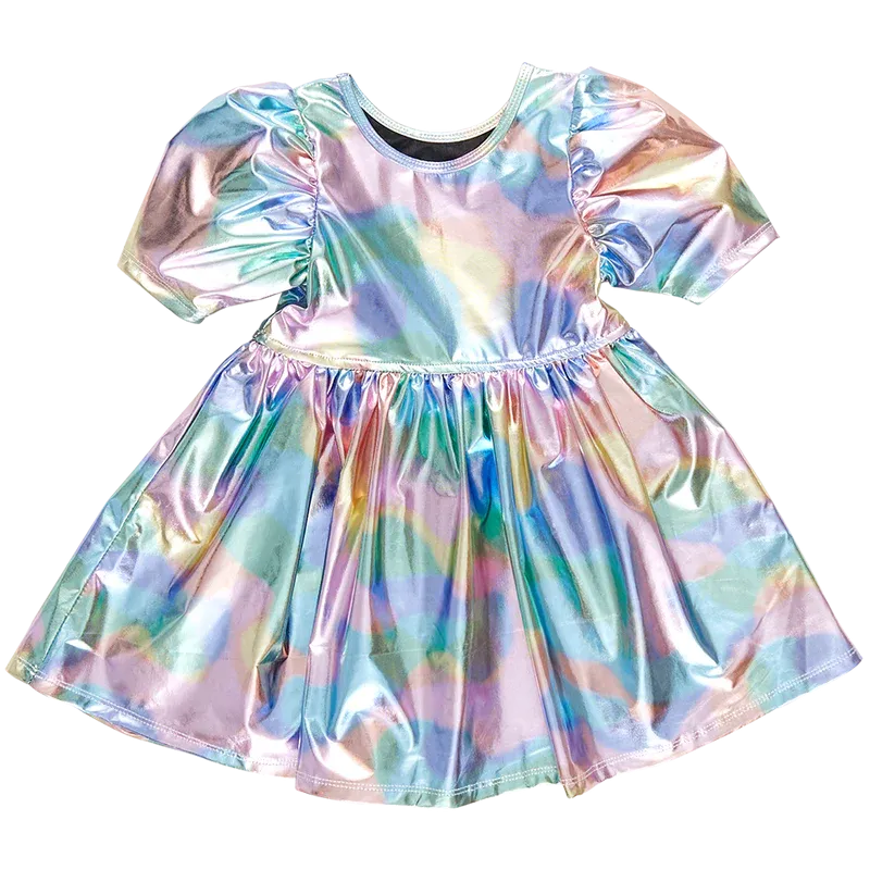 Pink Chicken - Laurie Dress - Cotton Candy Lame