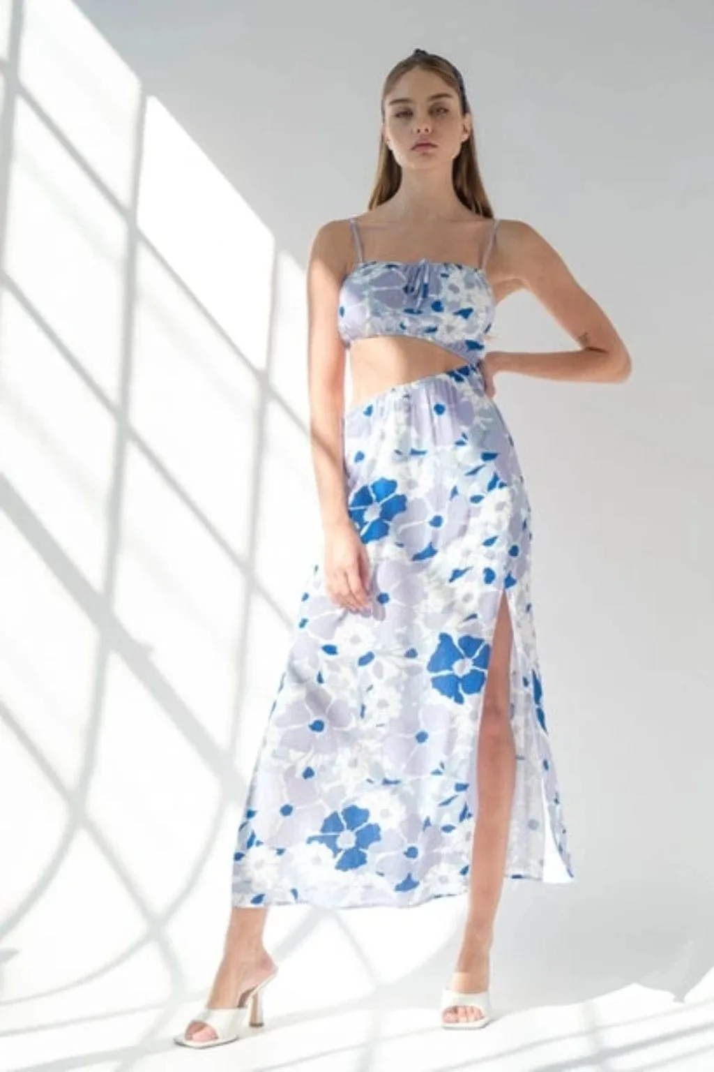 Show Some Skin Maxi Dress Blue