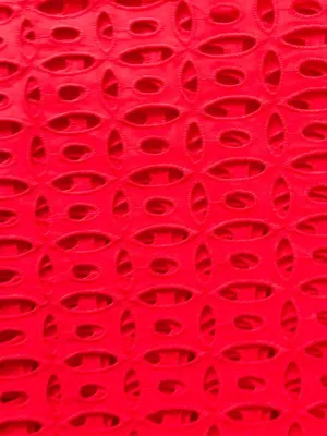 Simplistic Light Red Lace Fabric