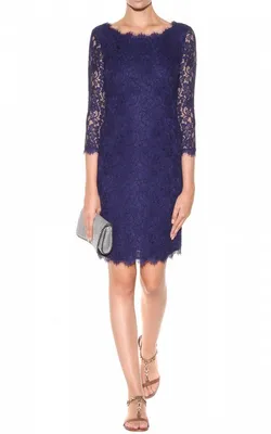 Zarita Lace Dress Navy