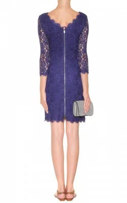 Zarita Lace Dress Navy